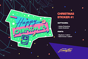 80's Stickers - christmas|newyear, a Branding & Logo Template by Sonnyfive (Thumbnail 3 of 10)