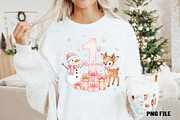 Pink Snowman Baby First Christmas, an Illustration by DreamCafeArt (Thumbnail 3 of 5)