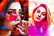 Vector Oil Painting, an Action Add-On by U_Design (Thumbnail 6 of 8)