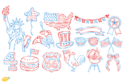 Whimsical 4th of July PNG Clipart, an Object Illustration by LemonDesign (Thumbnail 3 of 3)