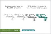 Minimal critter icons, an Outline Icon by Picture Window (Thumbnail 5 of 5)