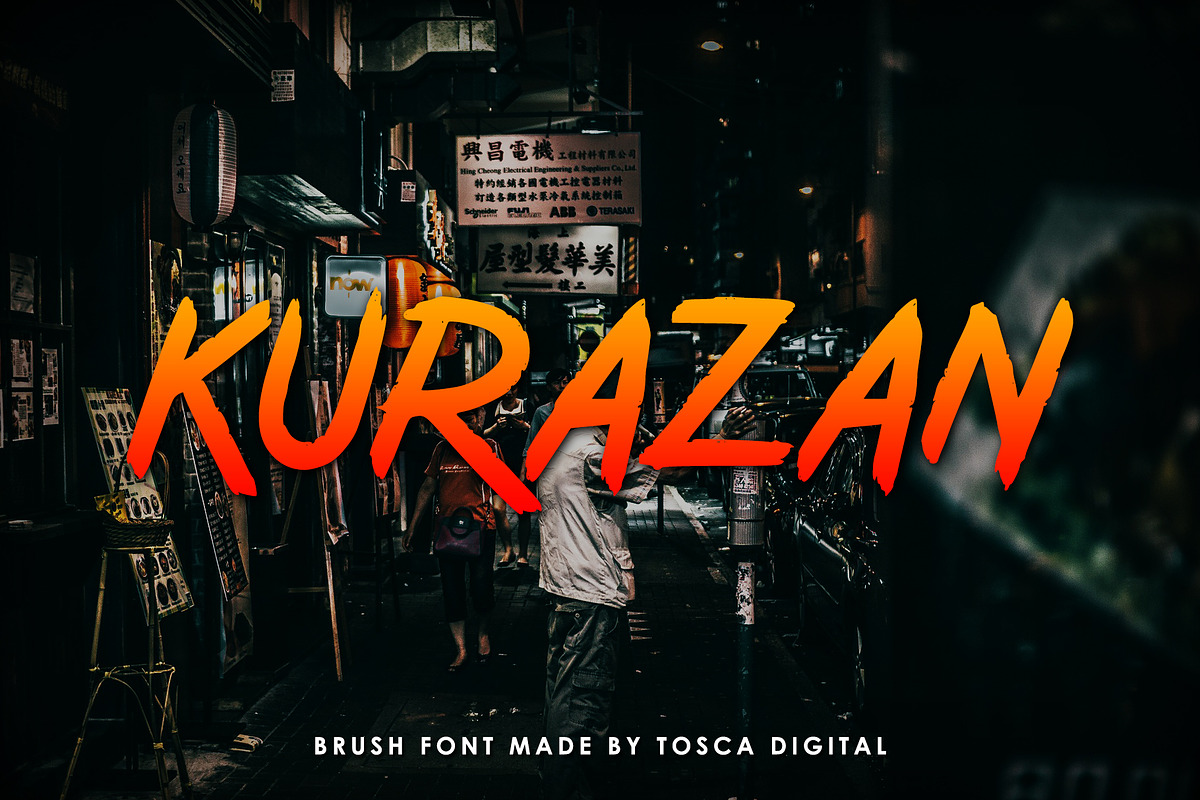 Kurazan Brush Font