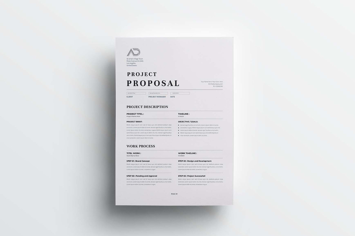 Proposal | MS Word & Indesign, a Stationery Template by design_hut (Photo 3 of 7)