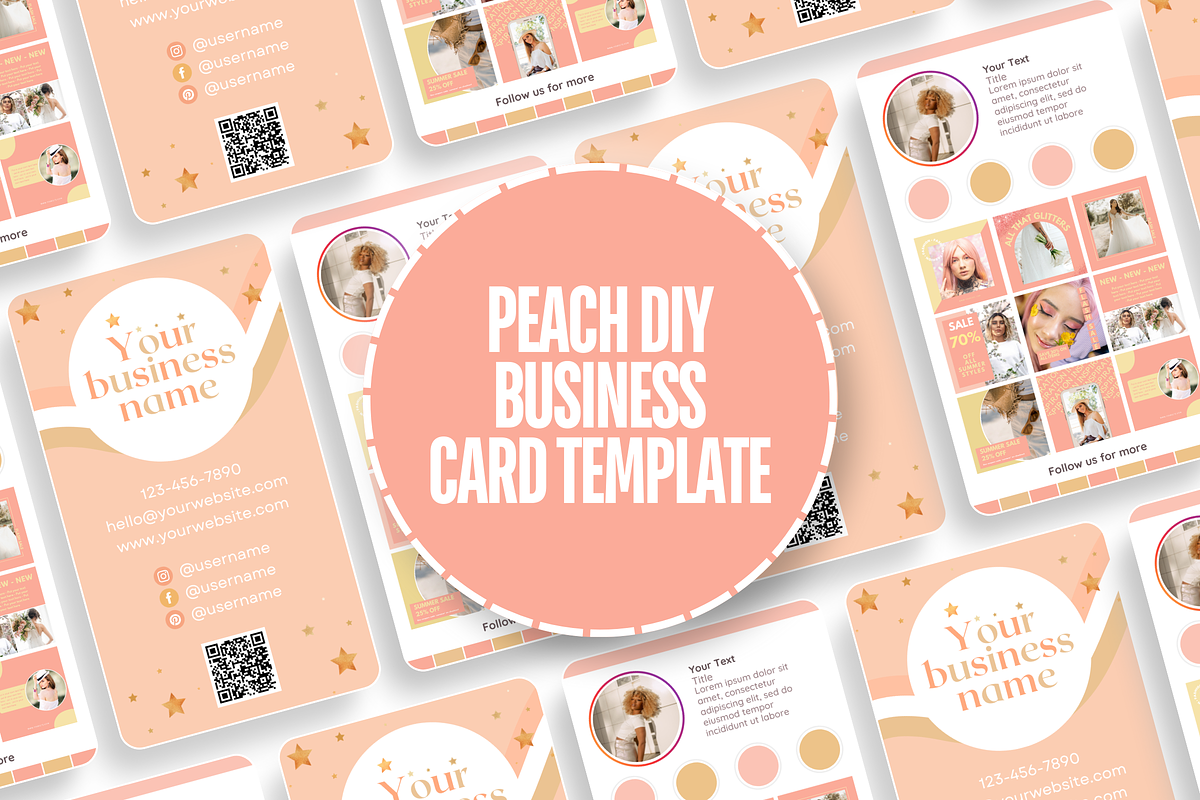 Cute Business Card - Logo Included, a Business Card Template by SunshineStudioBoutique (Photo 2 of 9)