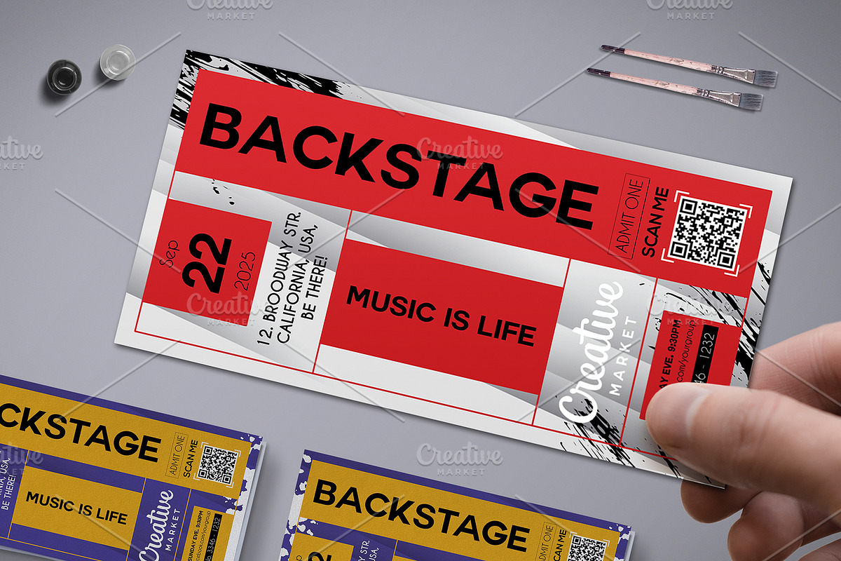 Multipurpose VIP Pass 021, a Card Template by Tzochko (Photo 2 of 5)