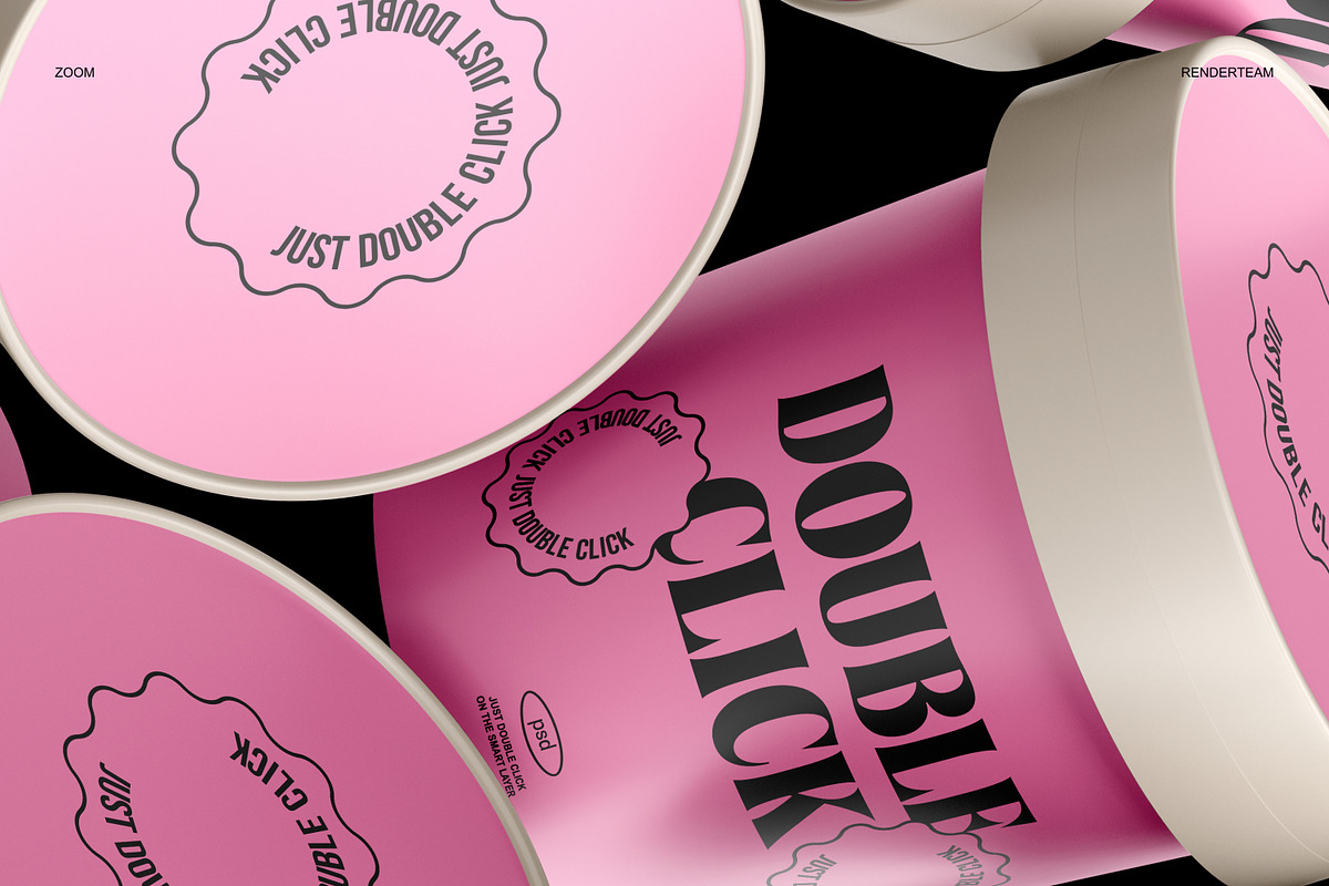 Ice Cream Packaging Mockup Set, a Cups & Container Mockup by Renderteam (Photo 14 of 14)