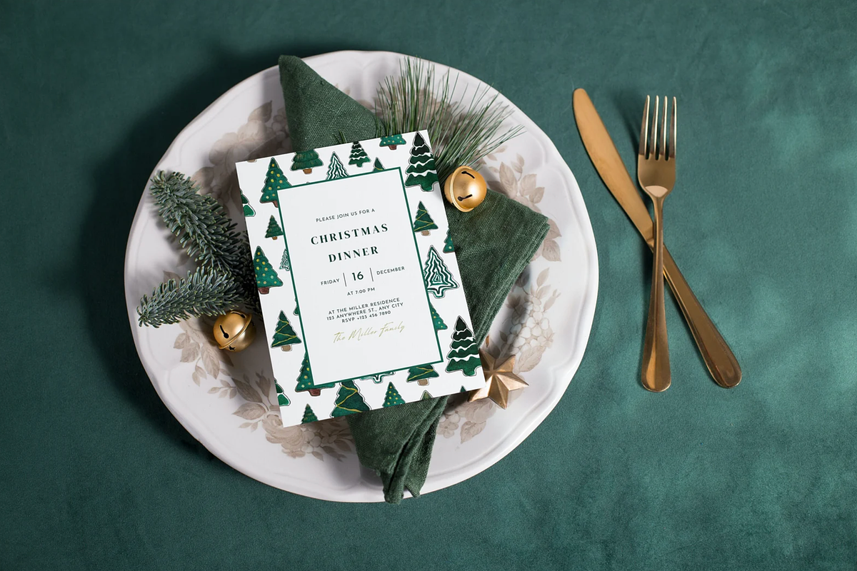 Editable Christmas Party Invitation, an Invitation Template by ForeverPrint (Photo 1 of 9)