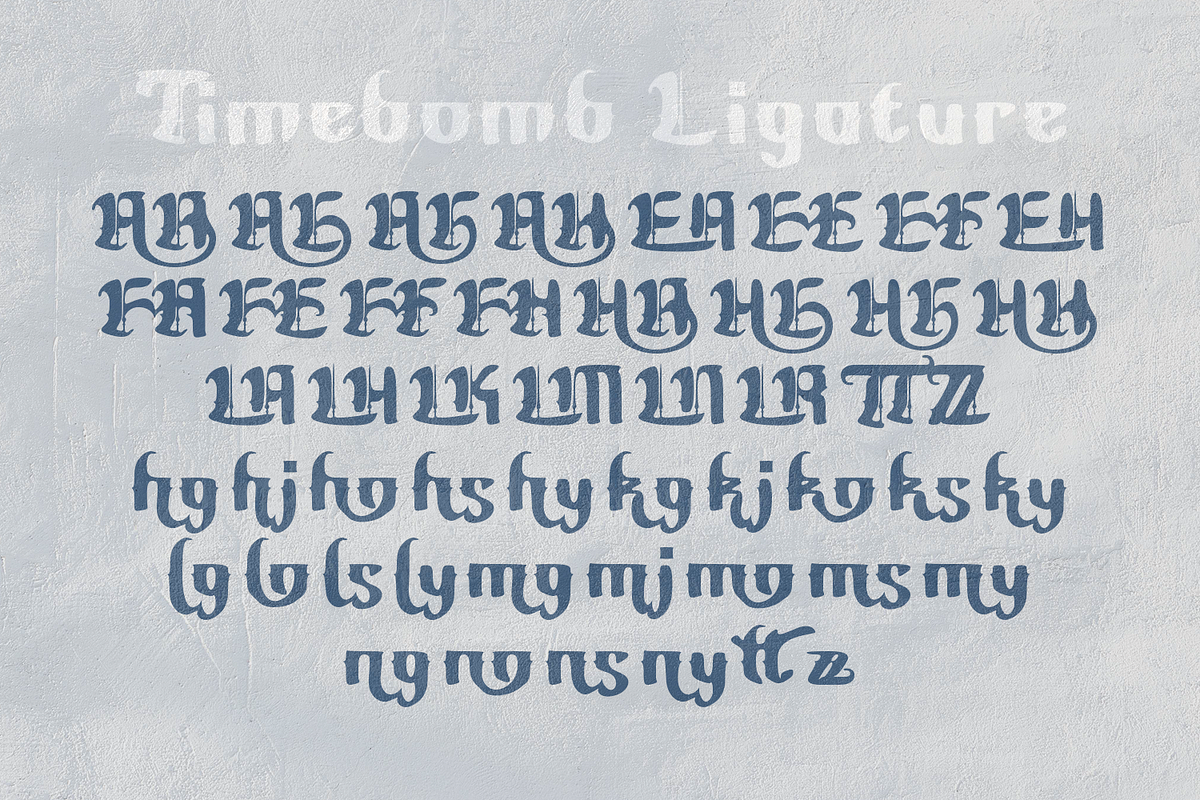 Timebomb Blackletter, a Blackletter Font by madeDeduk (Photo 14 of 14)