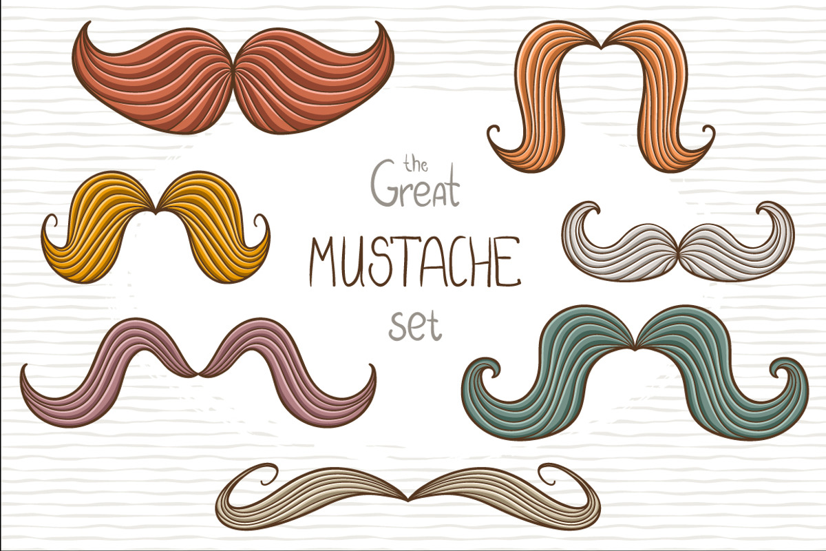 The great mustache set, an Illustration by Dreaming_Lucy (Photo 1 of 5)