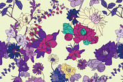 Botanical Seamless Vector, a Pattern Graphic by Ania Illustration (Thumbnail 6 of 9)