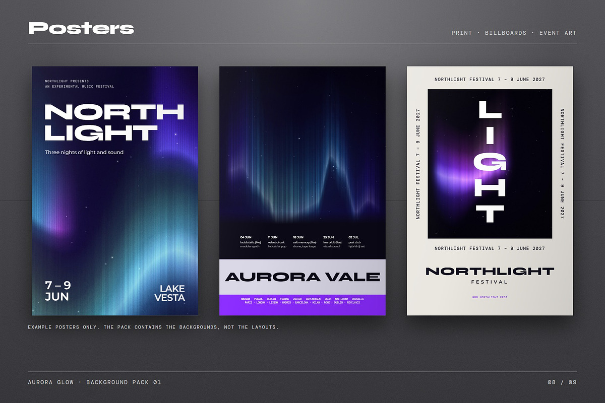 Aurora Glow: 148 Backgrounds & Loops, a Background Graphic by Studio Kenzo (Photo 8 of 10)