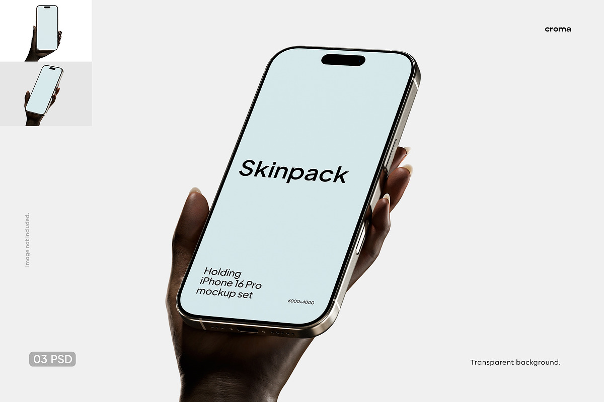 Hands Phone Mockups, an iPhone Mockup by Croma Studio (Photo 1 of 7)