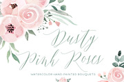 Dusty Pink Roses, a Decorative Illustration by AnnelyBlooms (Thumbnail 2 of 7)