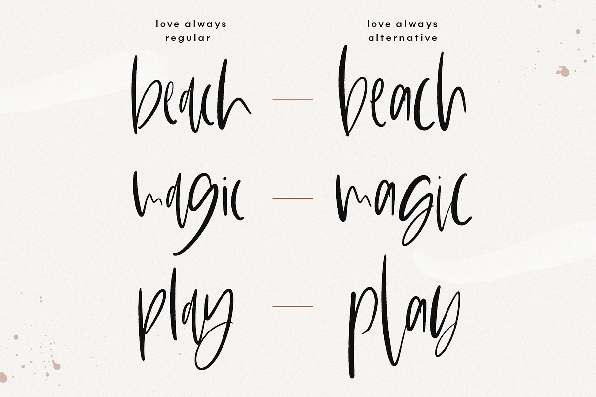 Love Always - Handwritten Font preview 5