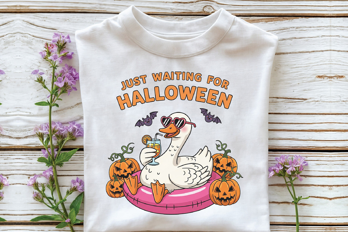 Ghost Goose Halloween Goose PNG, an Illustration by CraftArtStudio (Photo 2 of 4)