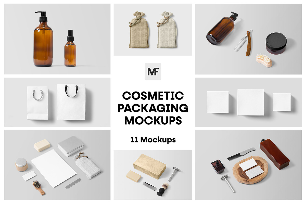 Cosmetic Packaging Mockups, a Pens & Pencil Mockup by MockupForest (Photo 1 of 7)