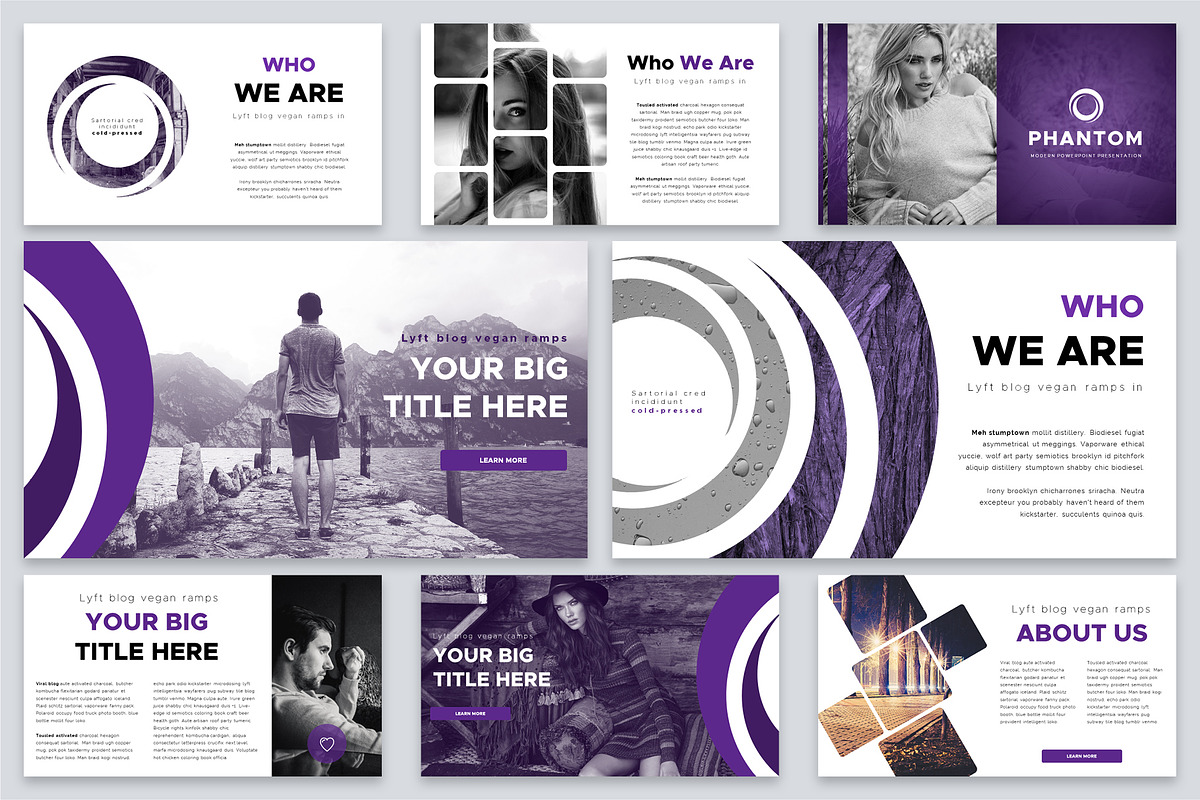Phantom Modern PowerPoint Template, a Presentation Template by Reshapely (Photo 4 of 15)