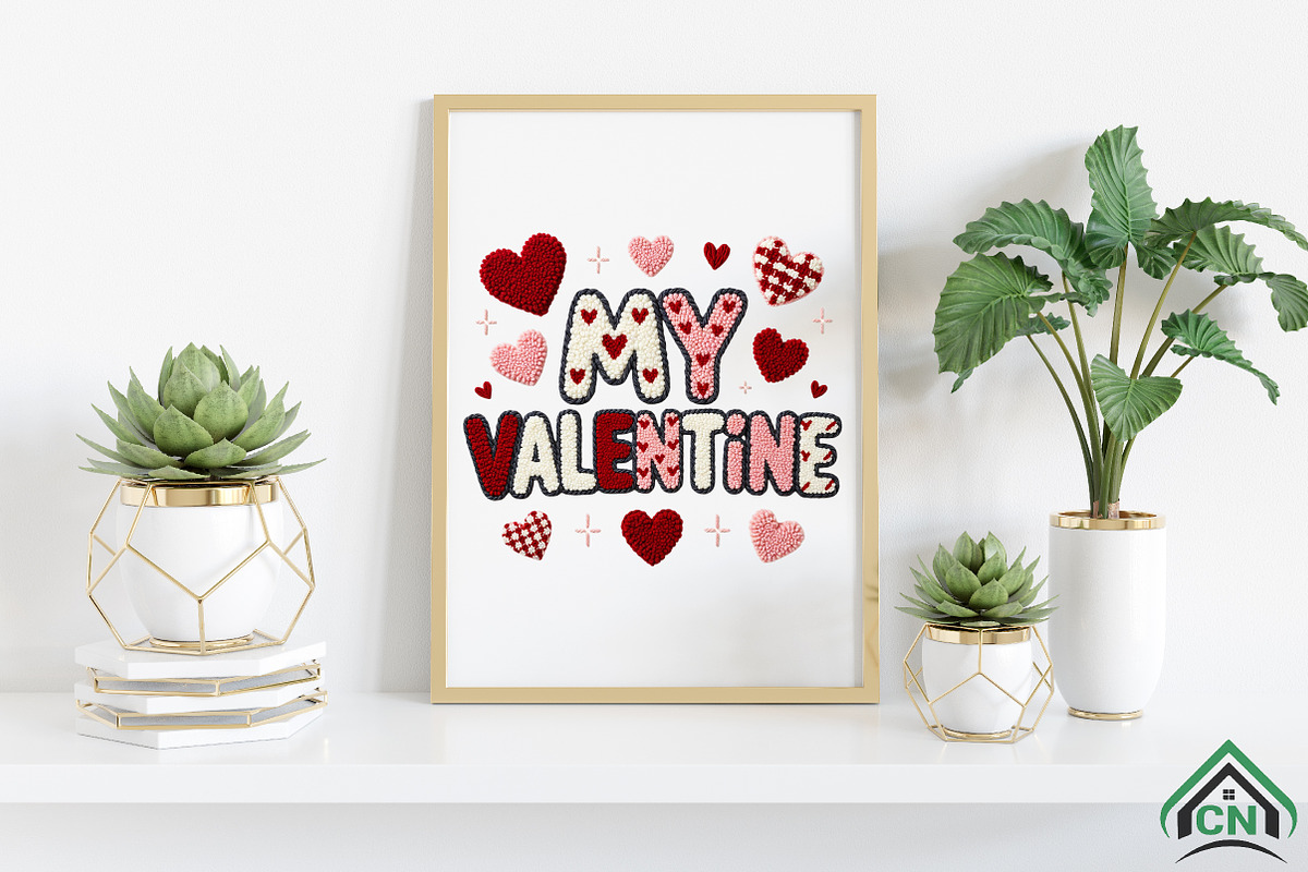 My Valentine Faux Crochet PNG, an Illustration by Craft Nest (Photo 3 of 4)