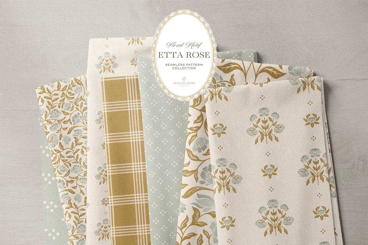 Vintage Sage Floral Print Patterns, a Pattern Graphic by Eclectic Anthology (Photo 6 of 14)