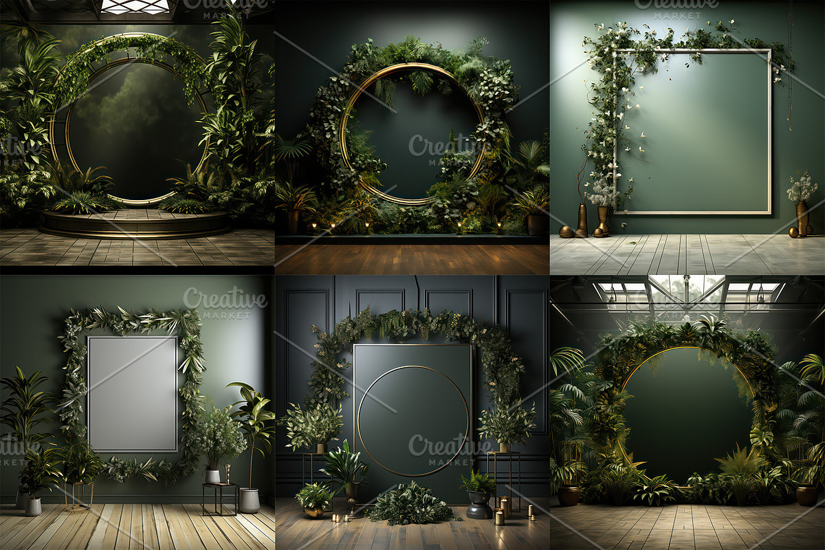 24 Green Room Backdrops, a Background Graphic by Charlie Graphics (Photo 4 of 5)