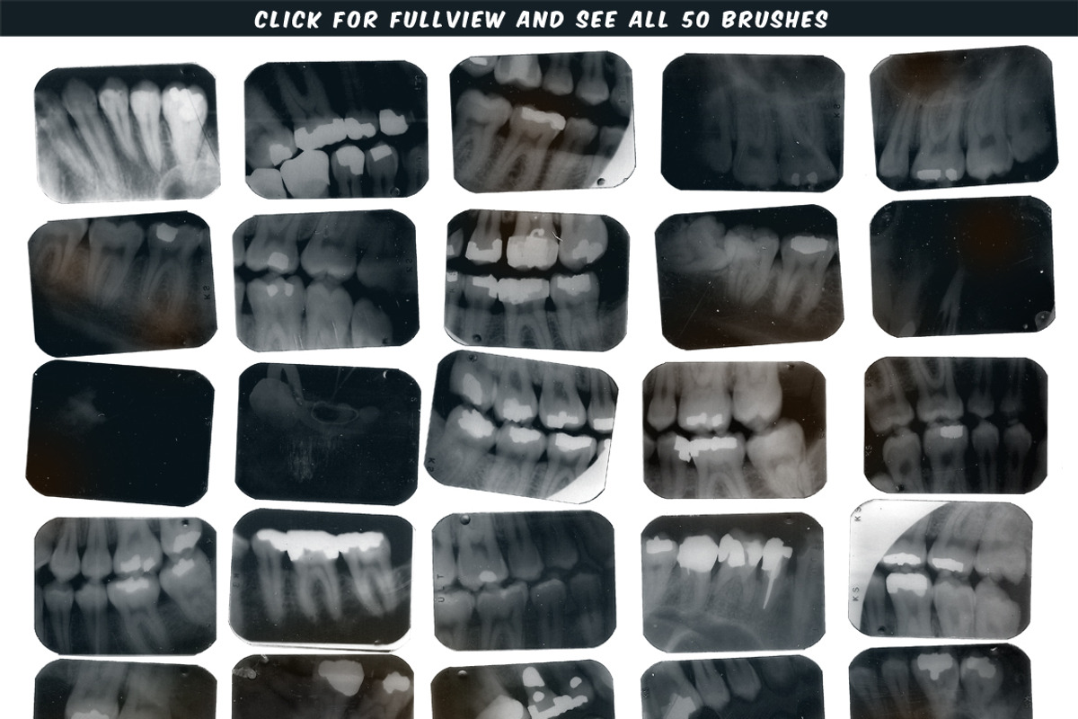 Dental X-ray Brushes preview 3