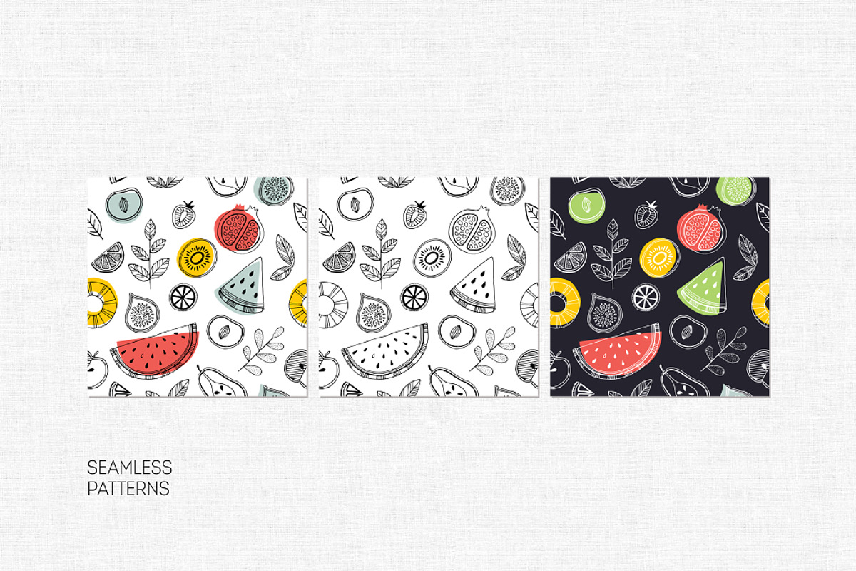 Fruit illustrations, an Illustration by adehoidar (Photo 3 of 5)