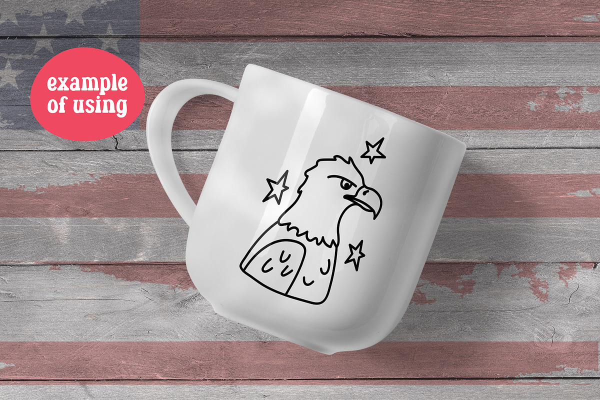 Independence Day | USA Doodles, an Object Illustration by AnnaViolet_store (Photo 8 of 9)