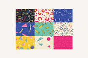 Memphis seamless patterns, a Pattern Graphic by mamormo (Thumbnail 2 of 5)