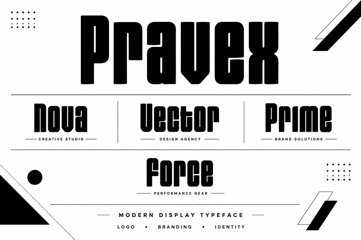 Pravex - Bold Modern Typeface, a Slab Serif Font by Wow Magic (Photo 3 of 5)