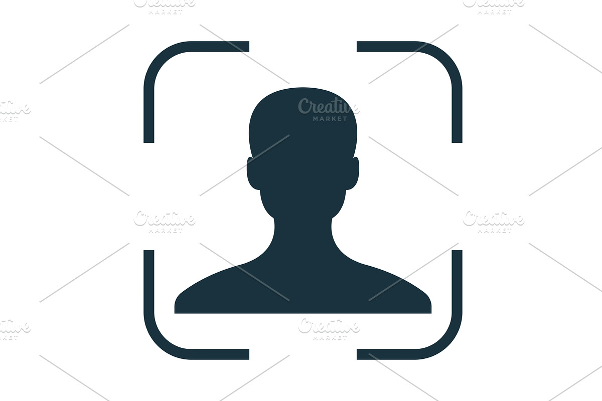 Face recognition system scanning, a Technology Illustration by Aimagenarium@gmail.com