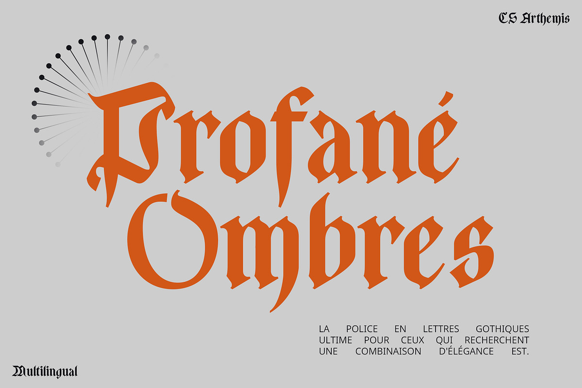 CS Arthemis – Blackletter Font, a Blackletter Font by Craft Supply Co. (Photo 4 of 8)