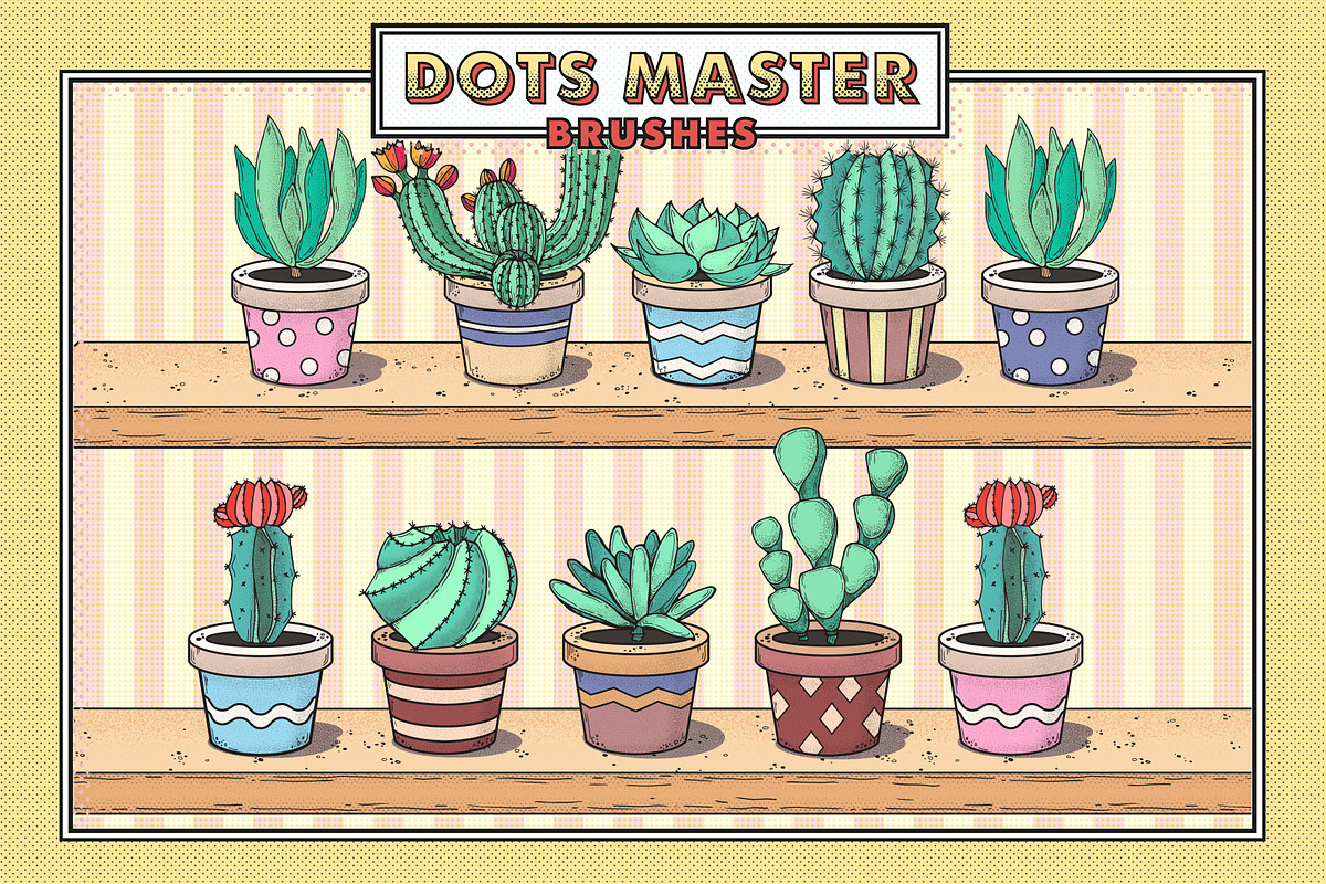 Dots Master Brushes and Patterns, a Brush Add-On by Pykhtik Design Shop (Photo 7 of 8)