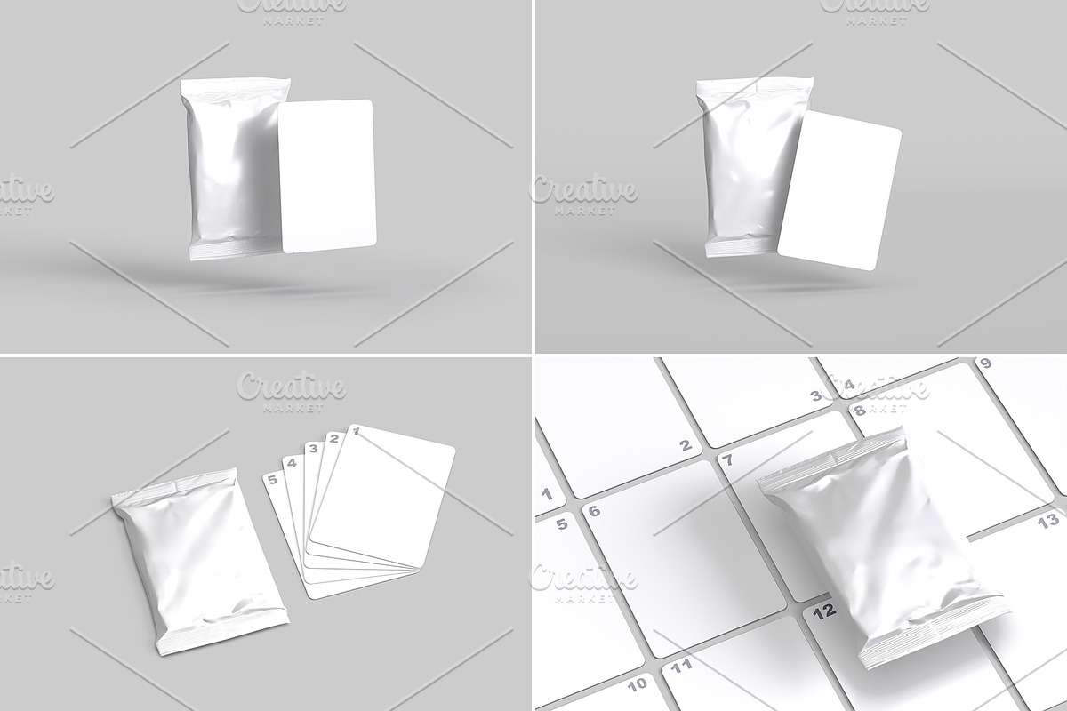 Trading Cards Mockup v2 - 9 views, an Advertising Mockup by Illusiongraphic (Photo 19 of 20)