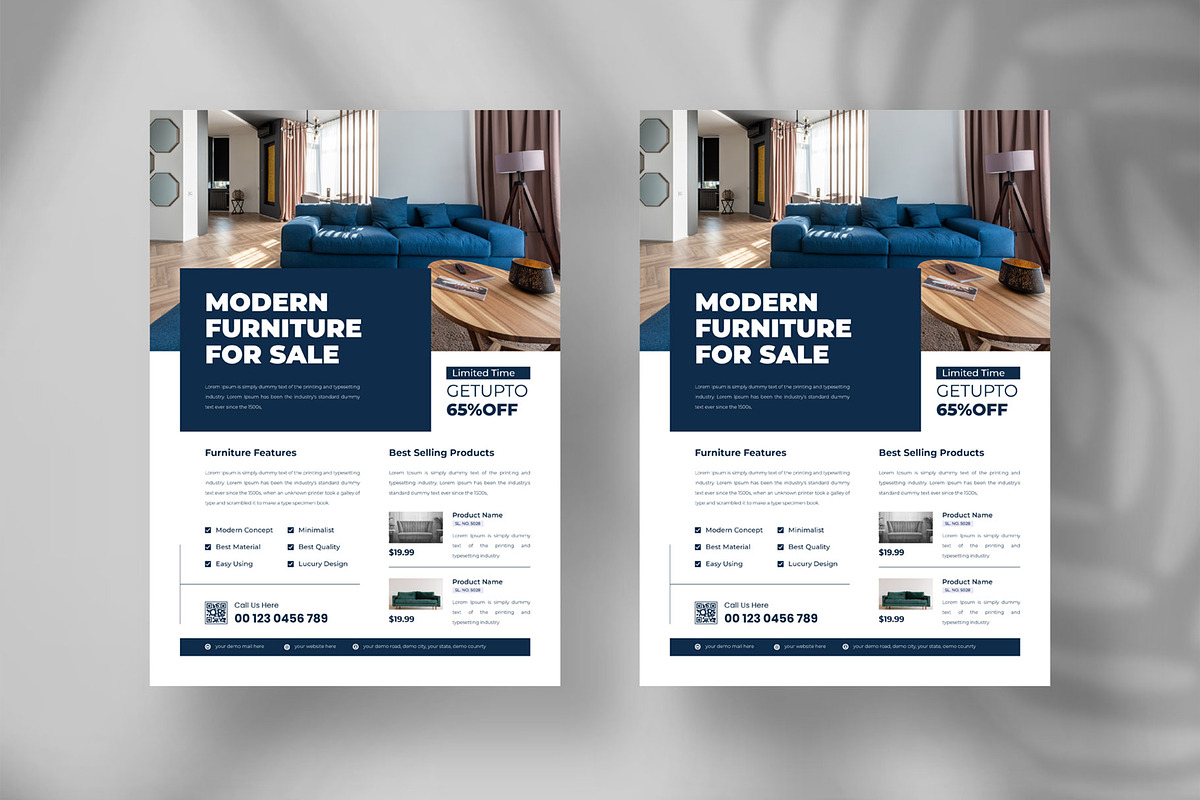 Furniture sale flyer layout design, a Flyer Template by Tanmoy Topu (Photo 2 of 6)