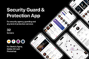Security Guard & Protection App, an UI Kit Template by flr.24 (Thumbnail 1 of 2)