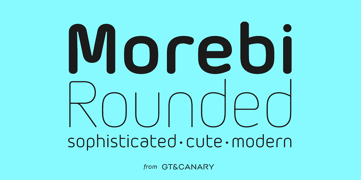 Morebi Rounded, a Sans Serif Font by GT&CANARY (Photo 1 of 6)