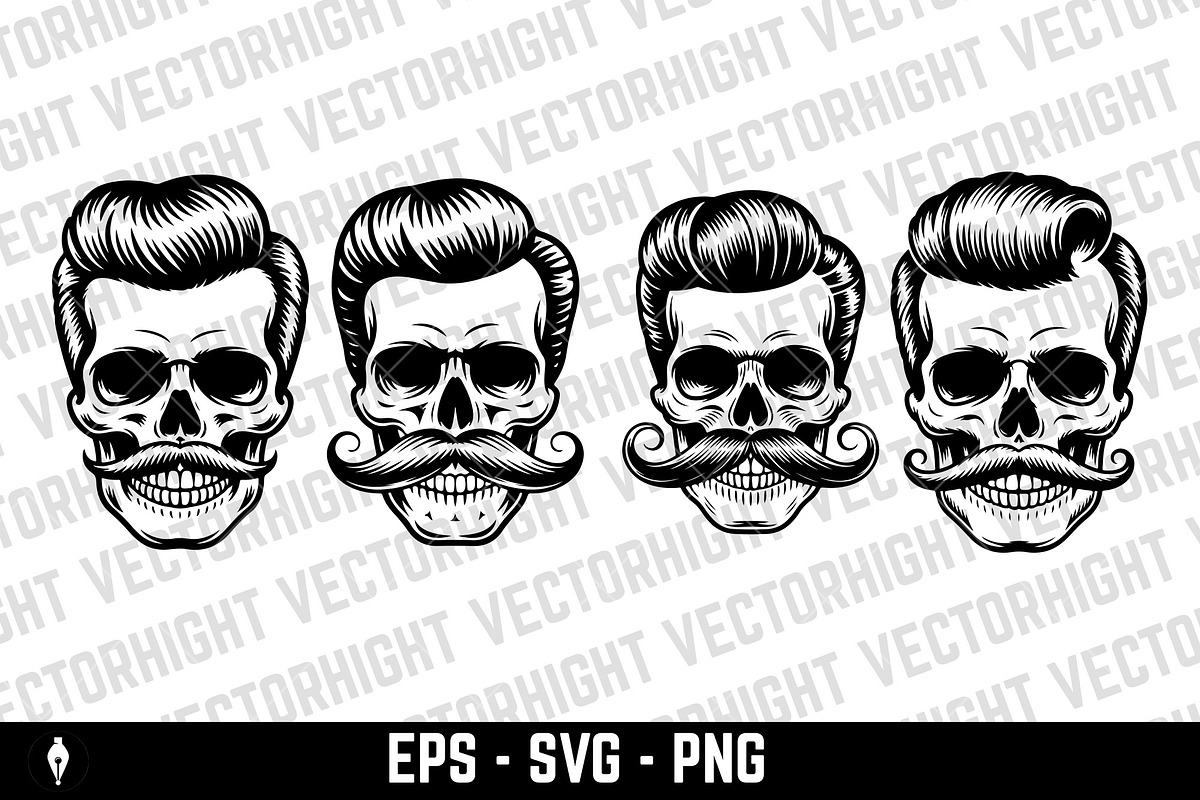 illustration of a skull, a Person Illustration by Vectorhight (Photo 3 of 3)