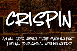 Crispin: Handwritten Marker Font