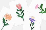 Blossomed flowers, floral plants set, a Decorative Illustration by Good Studio (Thumbnail 5 of 6)