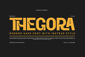 Thegora - Modern Inktrap Sans Serif