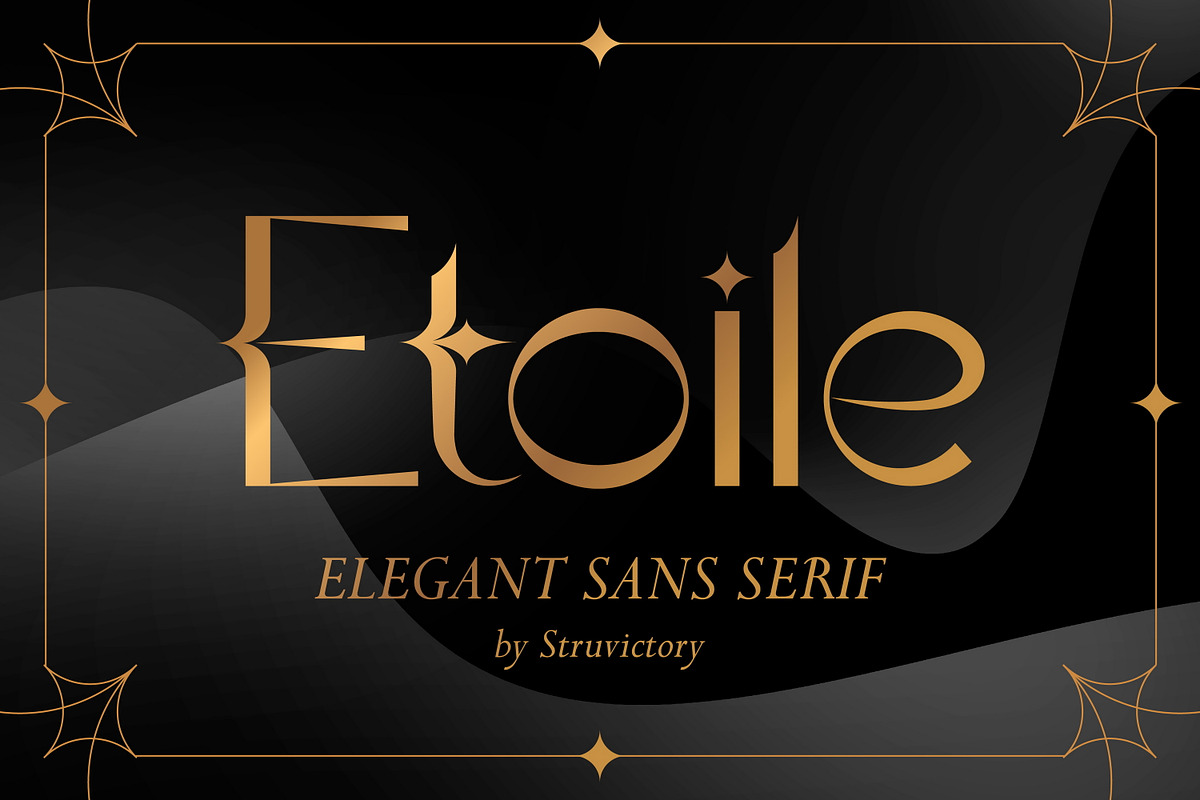 Etoile - Elegant Sans Serif Font, a Sans Serif Font by Struvictory.art (Photo 1 of 8)
