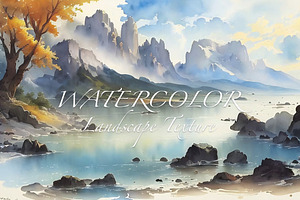 Watercolor Landscape Textures