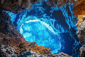 Crystal Blue Underground Cave, a Nature Photo by Ales Munt
