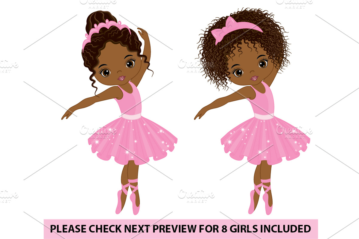 Vector Ballerina Girl Clipart, an Illustration by TheCreativeMill (Photo 4 of 6)