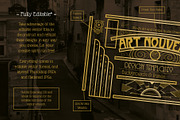 Art Nouveau Backgrounds and Frames, a Decorative Illustration by Wingsart Studio (Thumbnail 5 of 8)