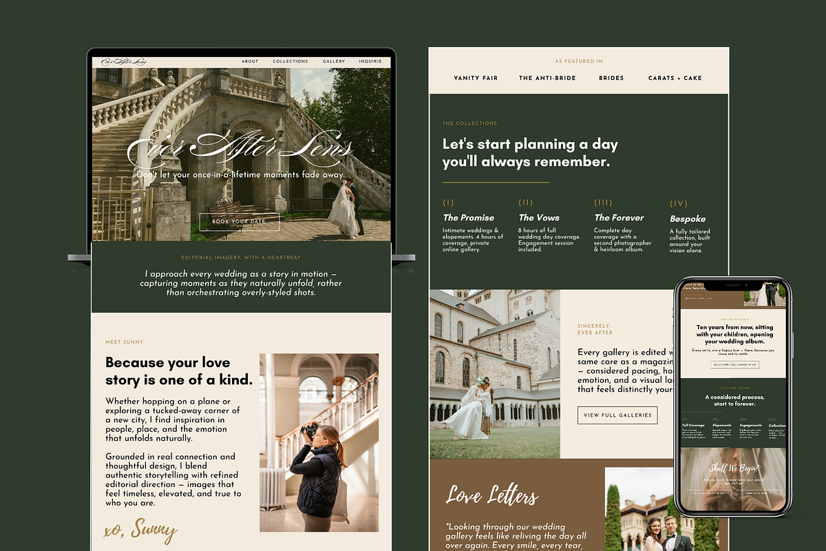 Wedding Photography Website Template, a Landing Page Template by wekreatif (Photo 2 of 5)
