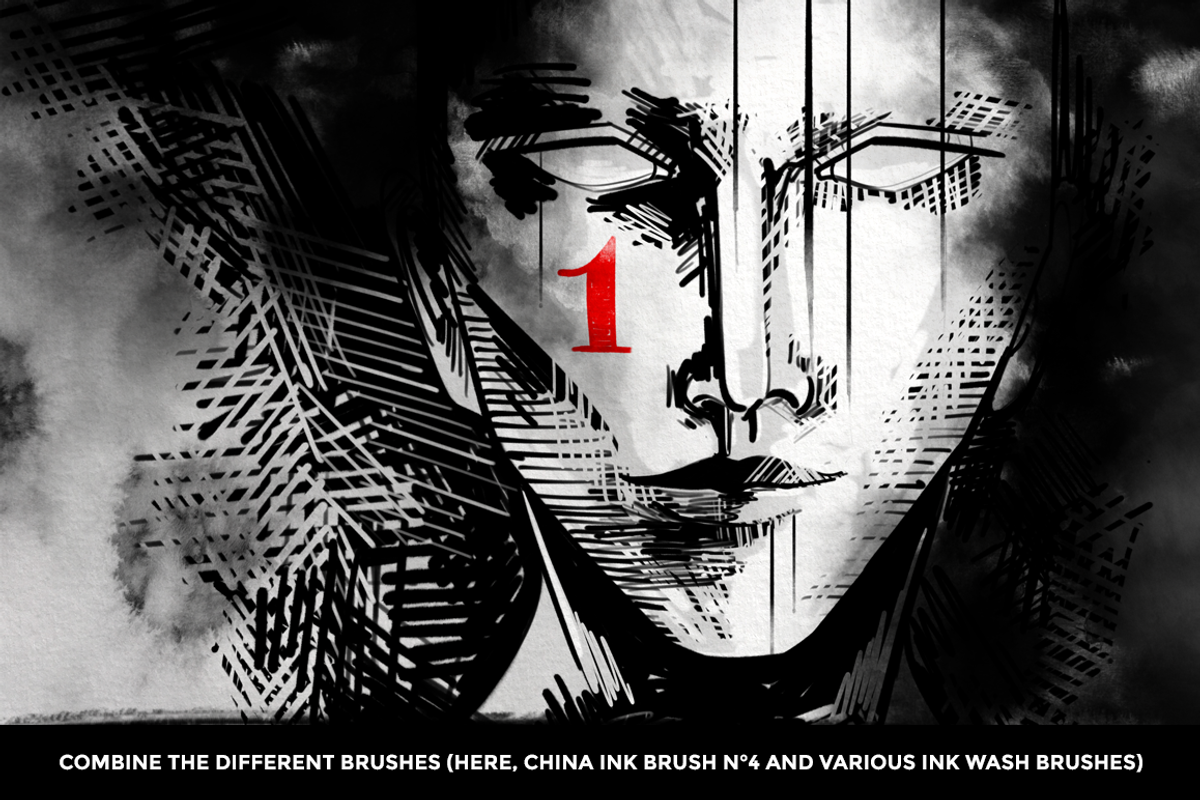 Procreate Ink brushes , set of 36 preview 2