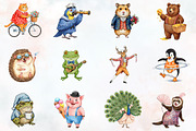Funny Animals Clipart, an Illustration by RobertsArt (Thumbnail 2 of 7)