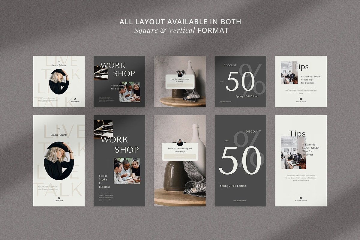 Influencer Instagram Pack | PS CANVA, a Social Media Template by Visuel Colonie® (Photo 11 of 18)