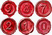 Red Wax Letter Stamp Clipart, an Illustration by Canvas Craft (Thumbnail 4 of 9)